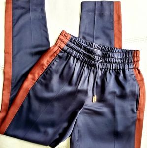 Jason Wu 100% Silk black jogger pants